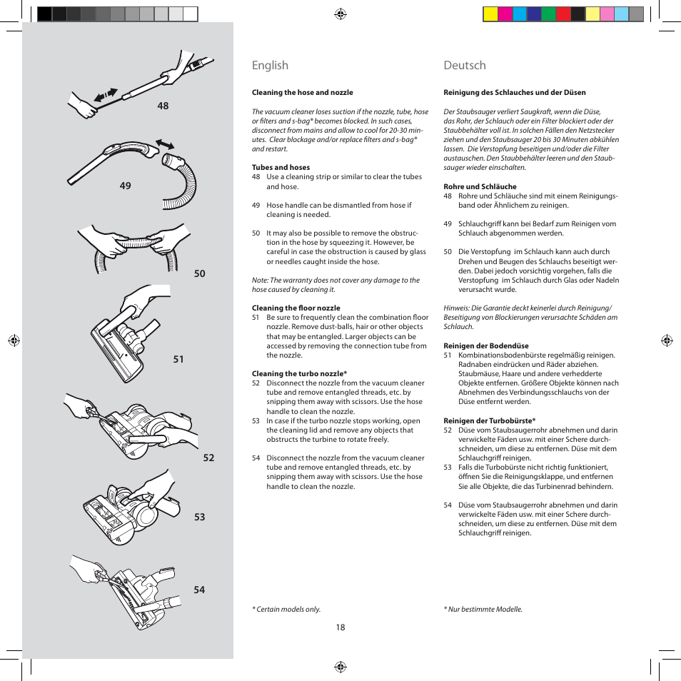 English, Deutsch | AEG AJG6800 User Manual | Page 22 / 52