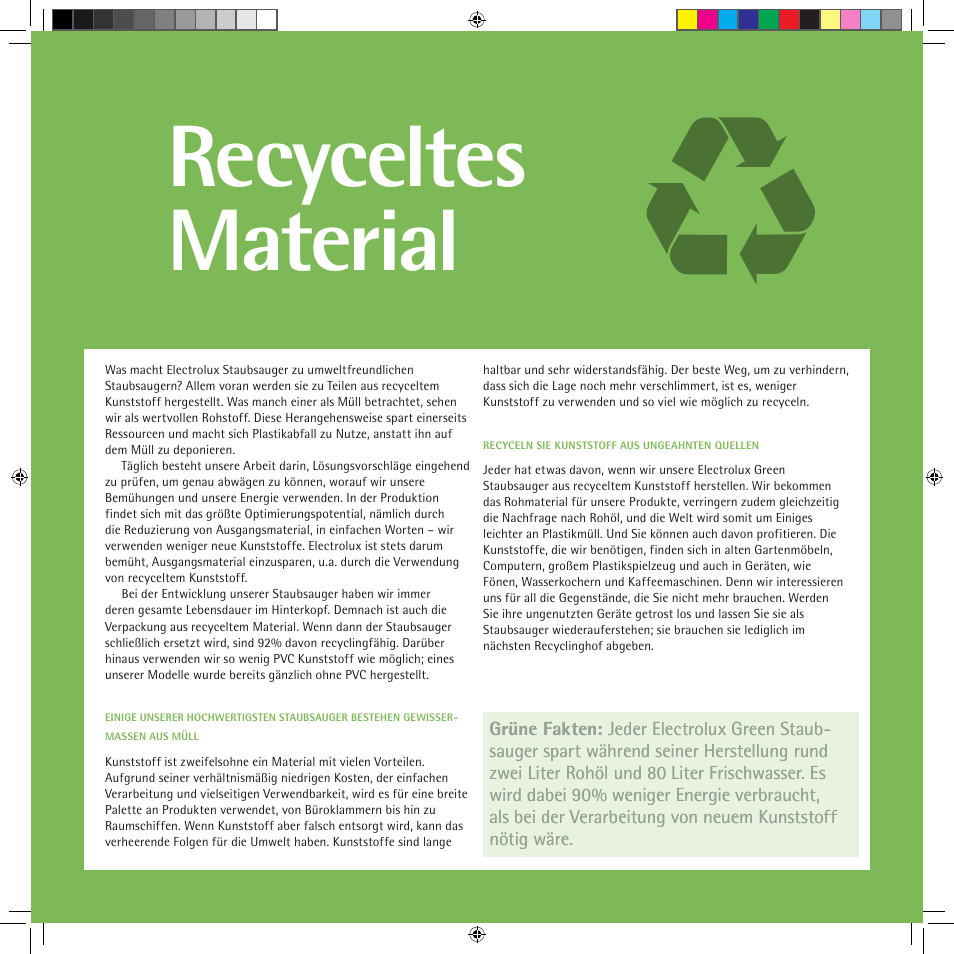 Recyceltes material | AEG AJG6800 User Manual | Page 3 / 52