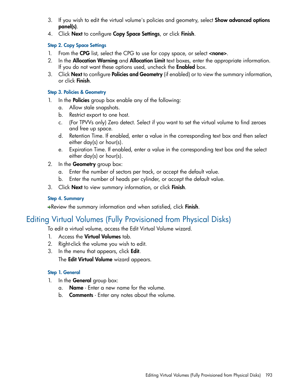 HP 3PAR Operating System Software User Manual | Page 193 / 328