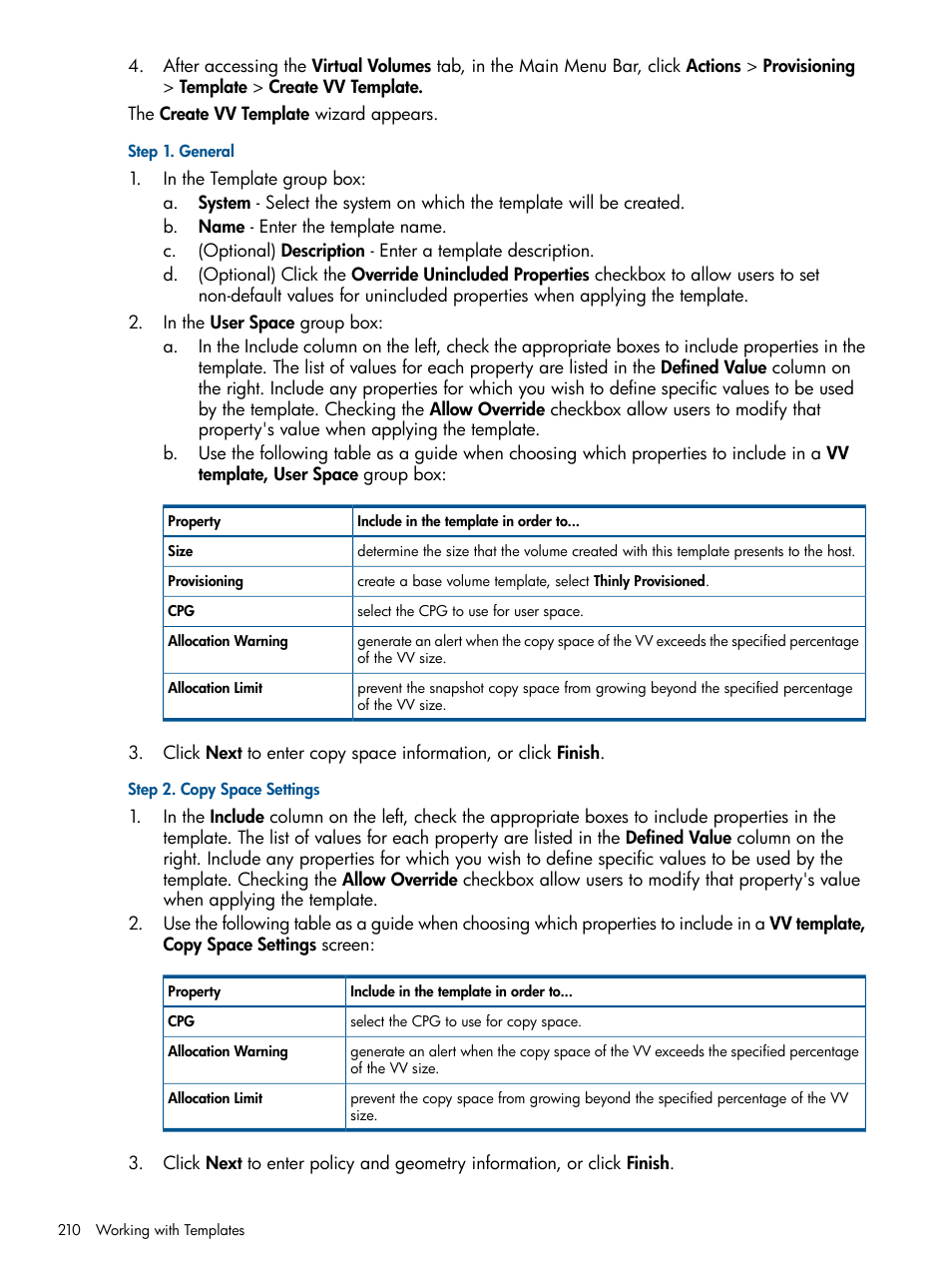 HP 3PAR Operating System Software User Manual | Page 210 / 328