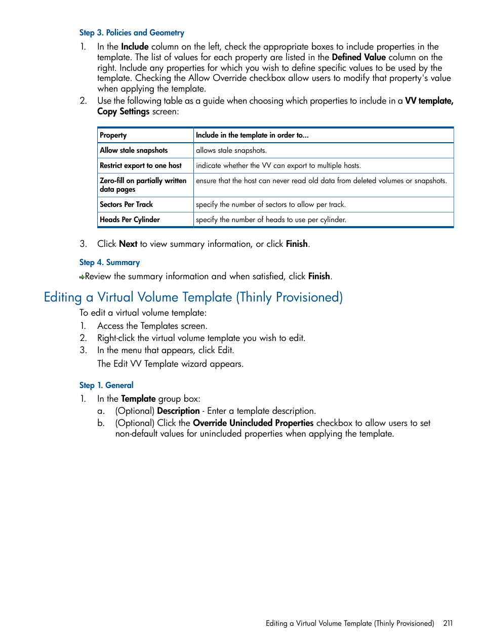 HP 3PAR Operating System Software User Manual | Page 211 / 328