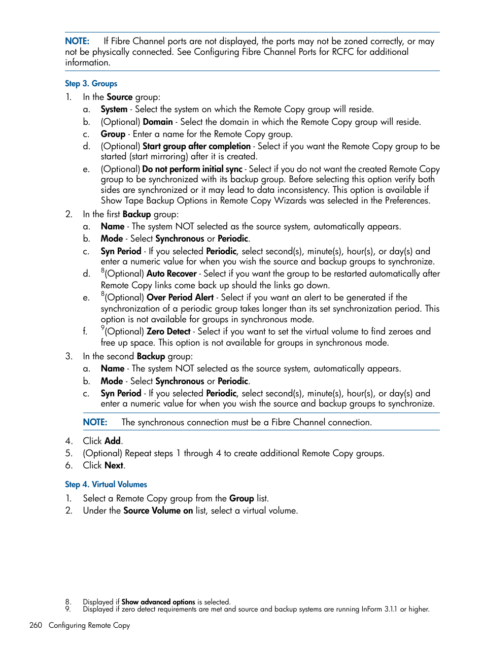 HP 3PAR Operating System Software User Manual | Page 260 / 328