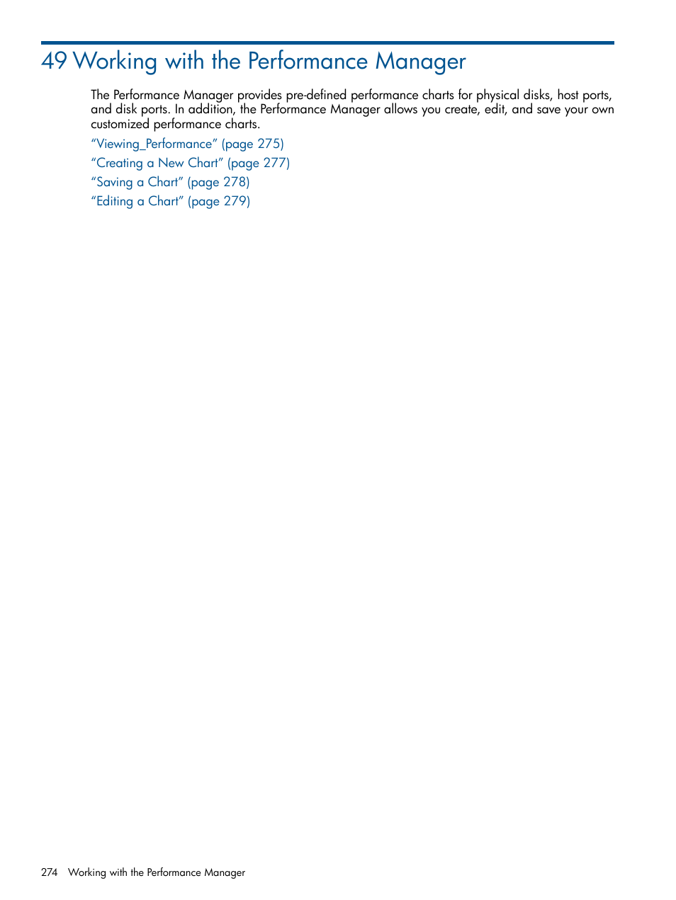 49 working with the performance manager | HP 3PAR Operating System Software User Manual | Page 274 / 328