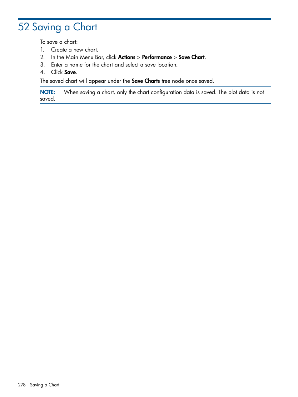 52 saving a chart | HP 3PAR Operating System Software User Manual | Page 278 / 328