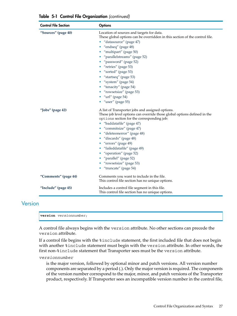 Version | HP Neoview Release 2.3 Software User Manual | Page 27 / 110