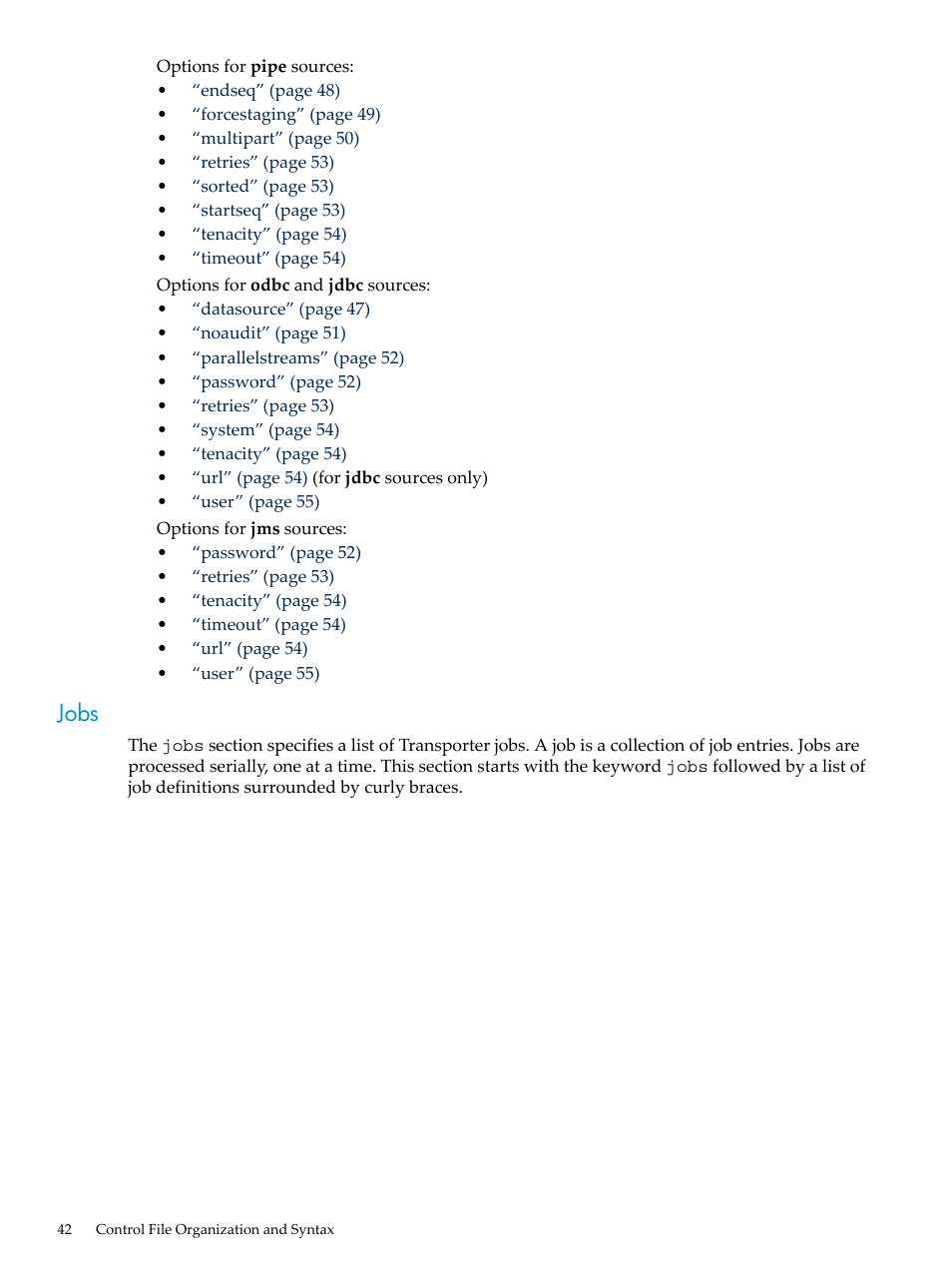 Jobs | HP Neoview Release 2.3 Software User Manual | Page 42 / 110