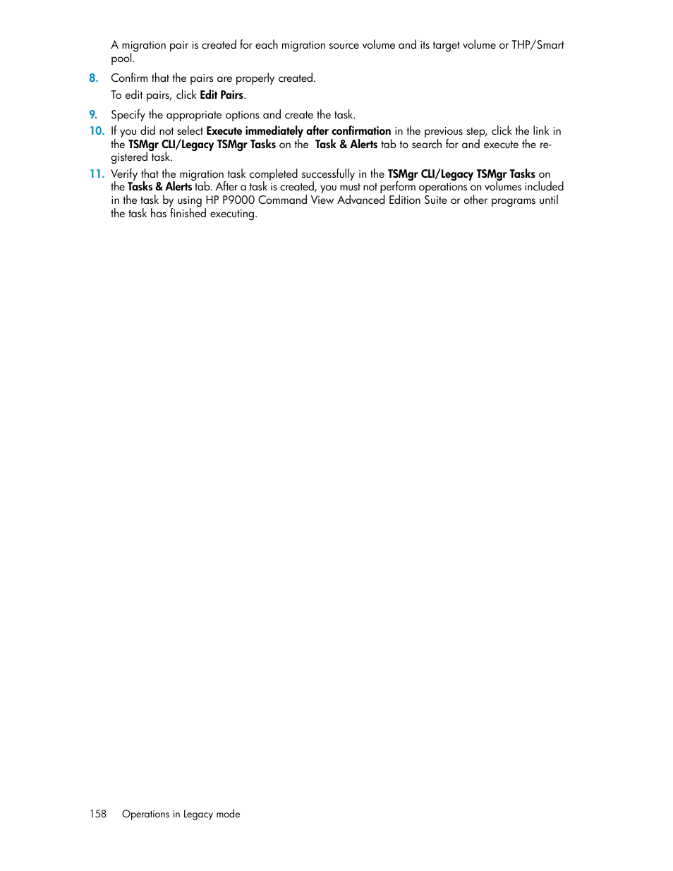 HP XP Command View Advanced Edition Software User Manual | Page 158 / 182