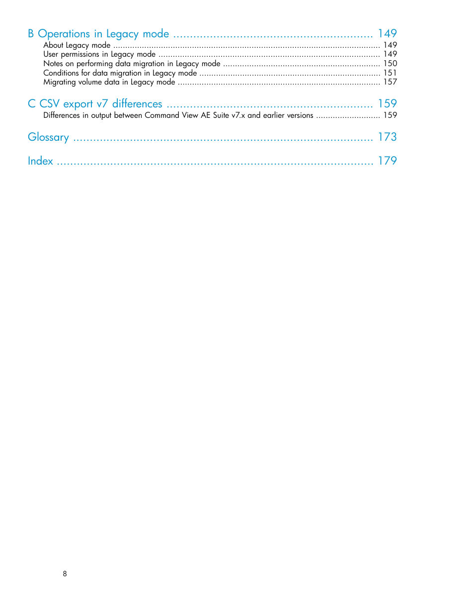 HP XP Command View Advanced Edition Software User Manual | Page 8 / 182