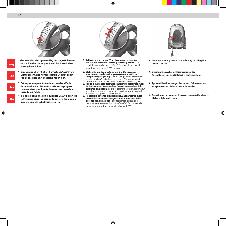 AEG UMORIGIN User Manual | Page 12 / 24