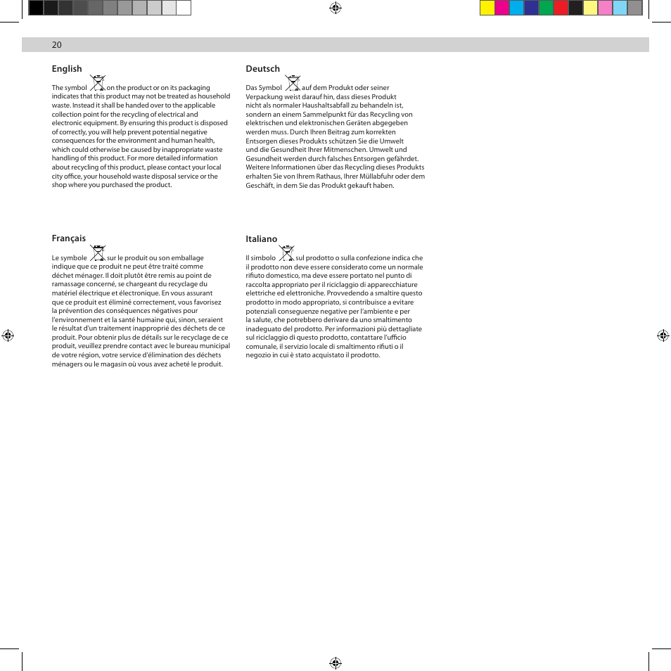 AEG UMORIGIN User Manual | Page 20 / 24