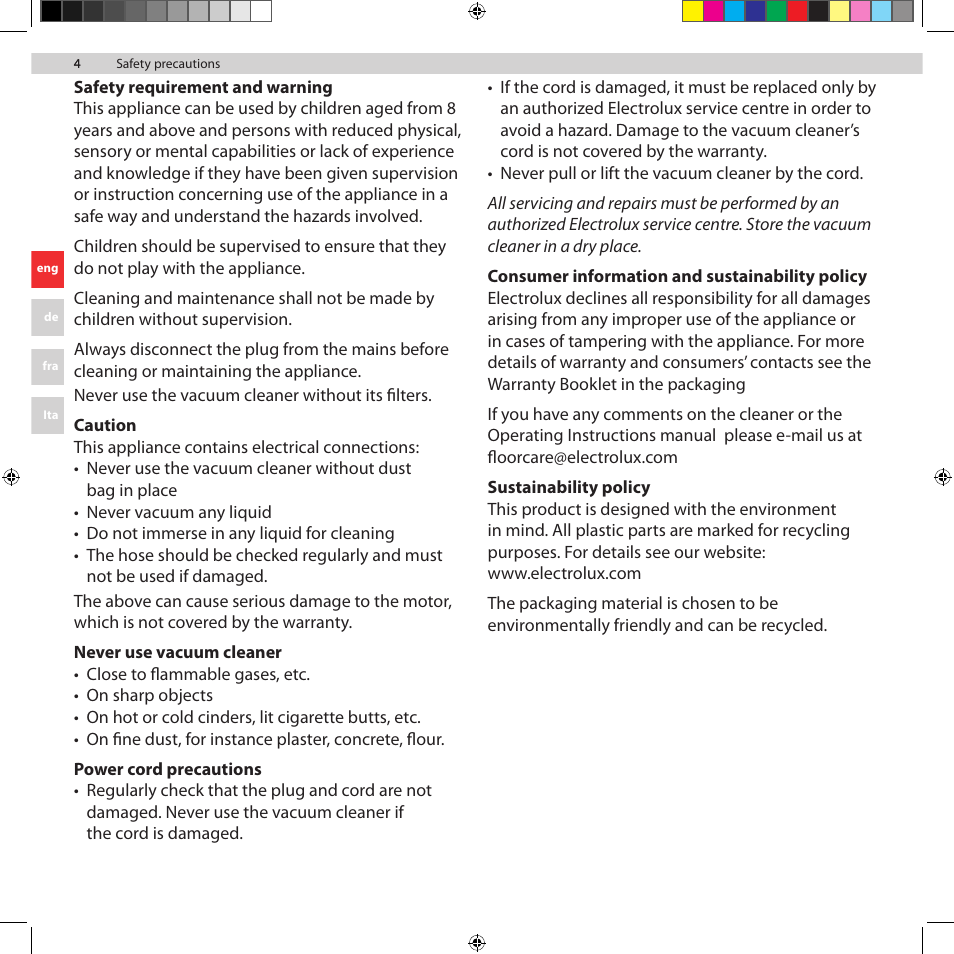 AEG UMORIGIN User Manual | Page 4 / 24