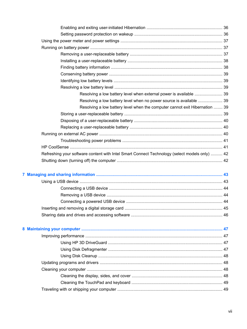 HP Pavilion Sleekbook 14-b015dx User Manual | Page 7 / 79