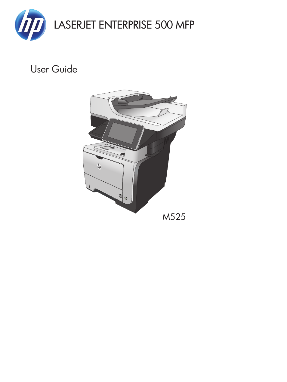 HP LaserJet Enterprise 500 MFP M525 User Manual | 294 pages