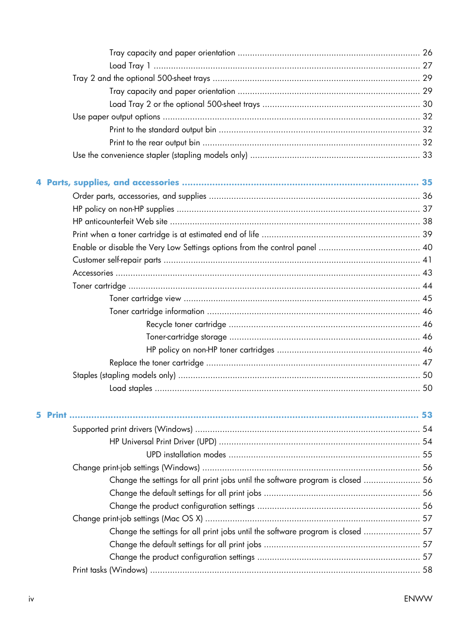 HP LaserJet Enterprise 500 MFP M525 User Manual | Page 6 / 294