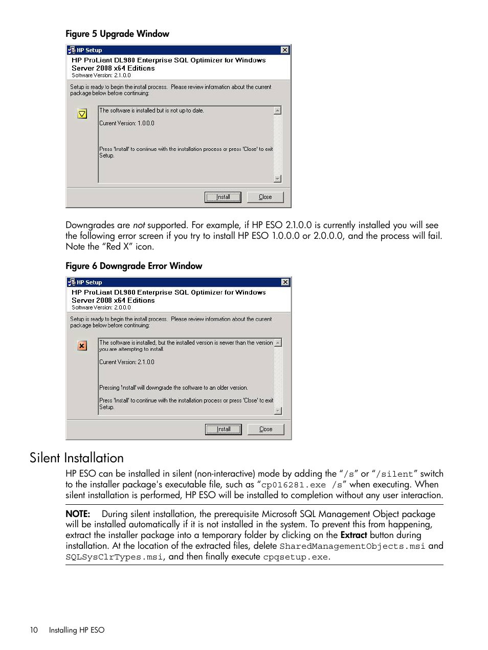 Silent installation | HP ProLiant DL980 G7 Server User Manual | Page 10 / 36