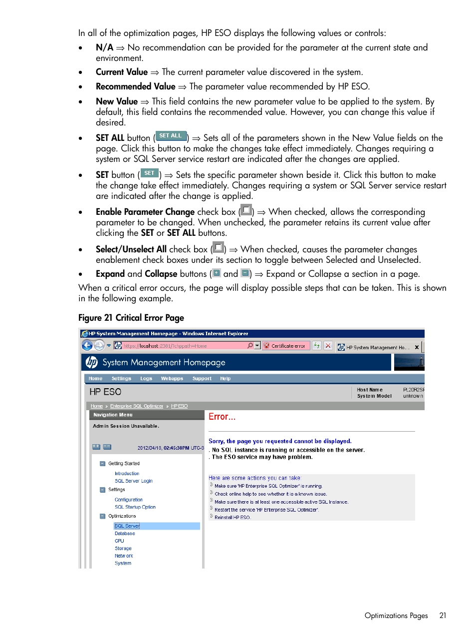 HP ProLiant DL980 G7 Server User Manual | Page 21 / 36