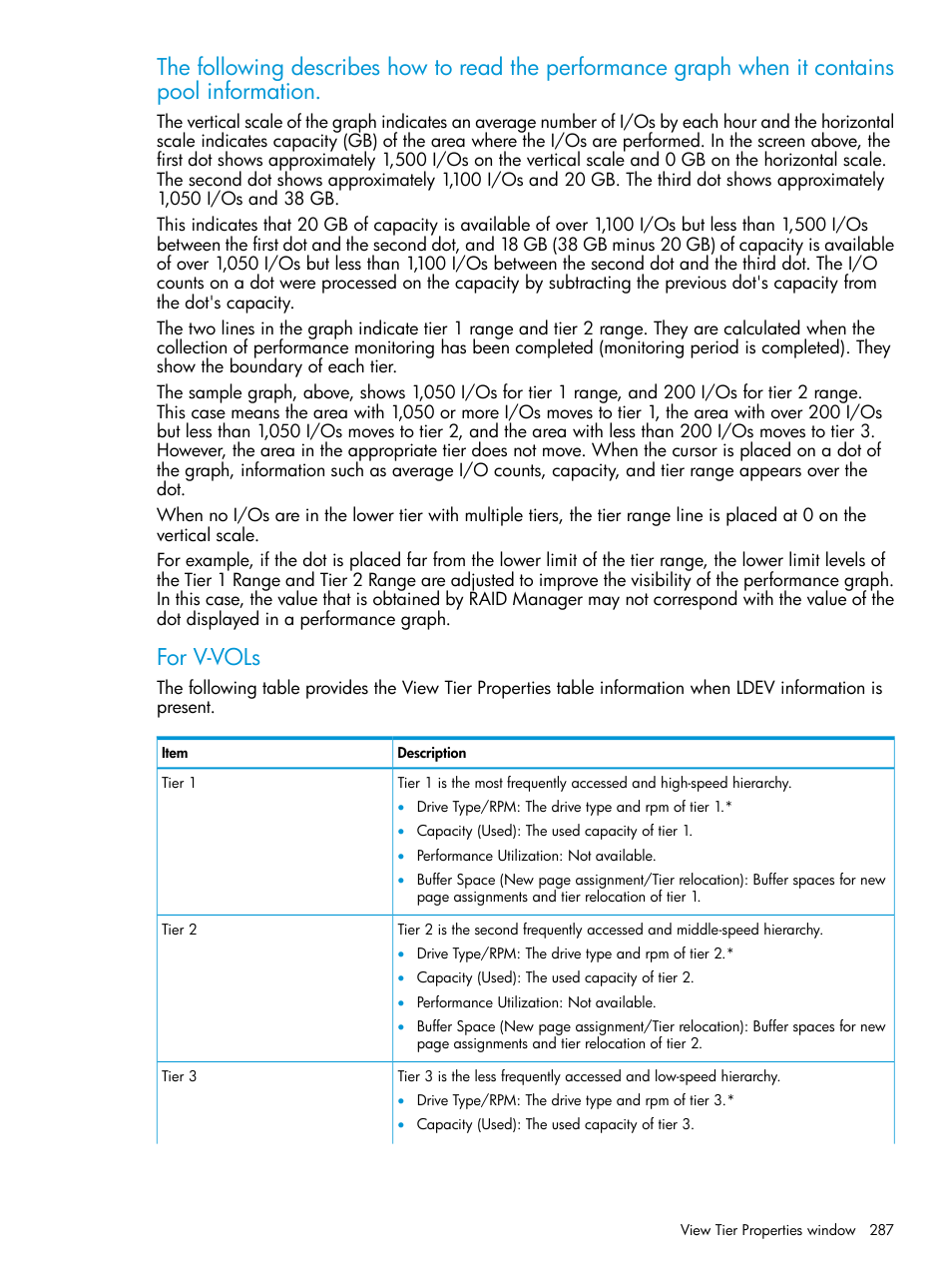 For v-vols | HP XP P9500 Storage User Manual | Page 287 / 335