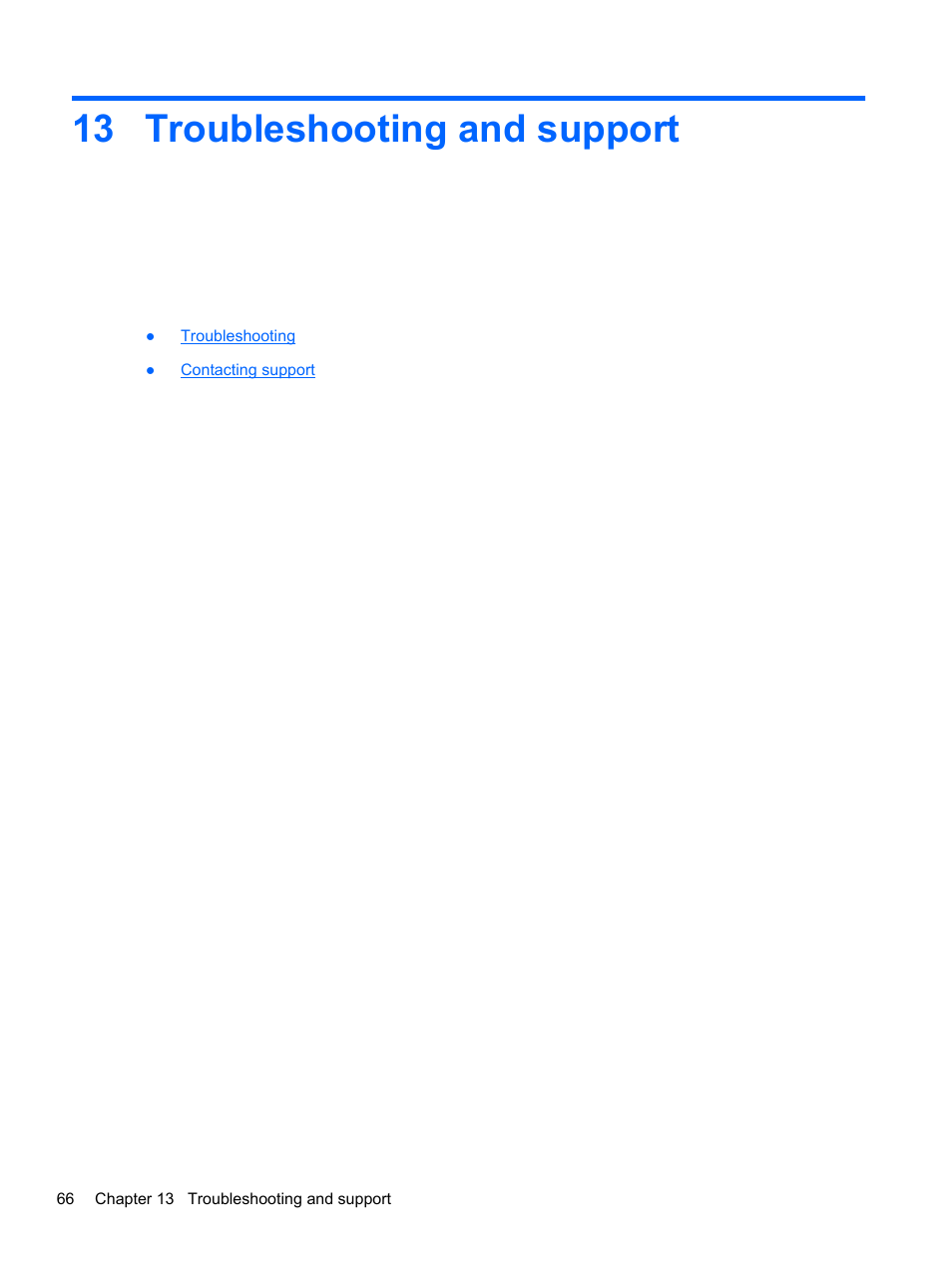 Troubleshooting and support, 13 troubleshooting and support | HP Pavilion Sleekbook 14-b015dx User Manual | Page 76 / 85