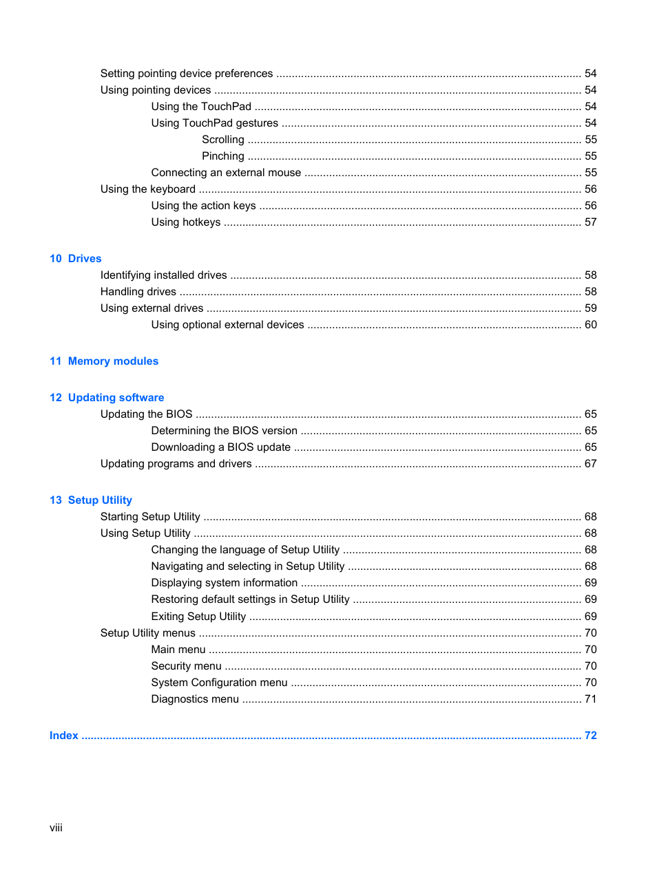 HP Mini 1103 User Manual | Page 8 / 83