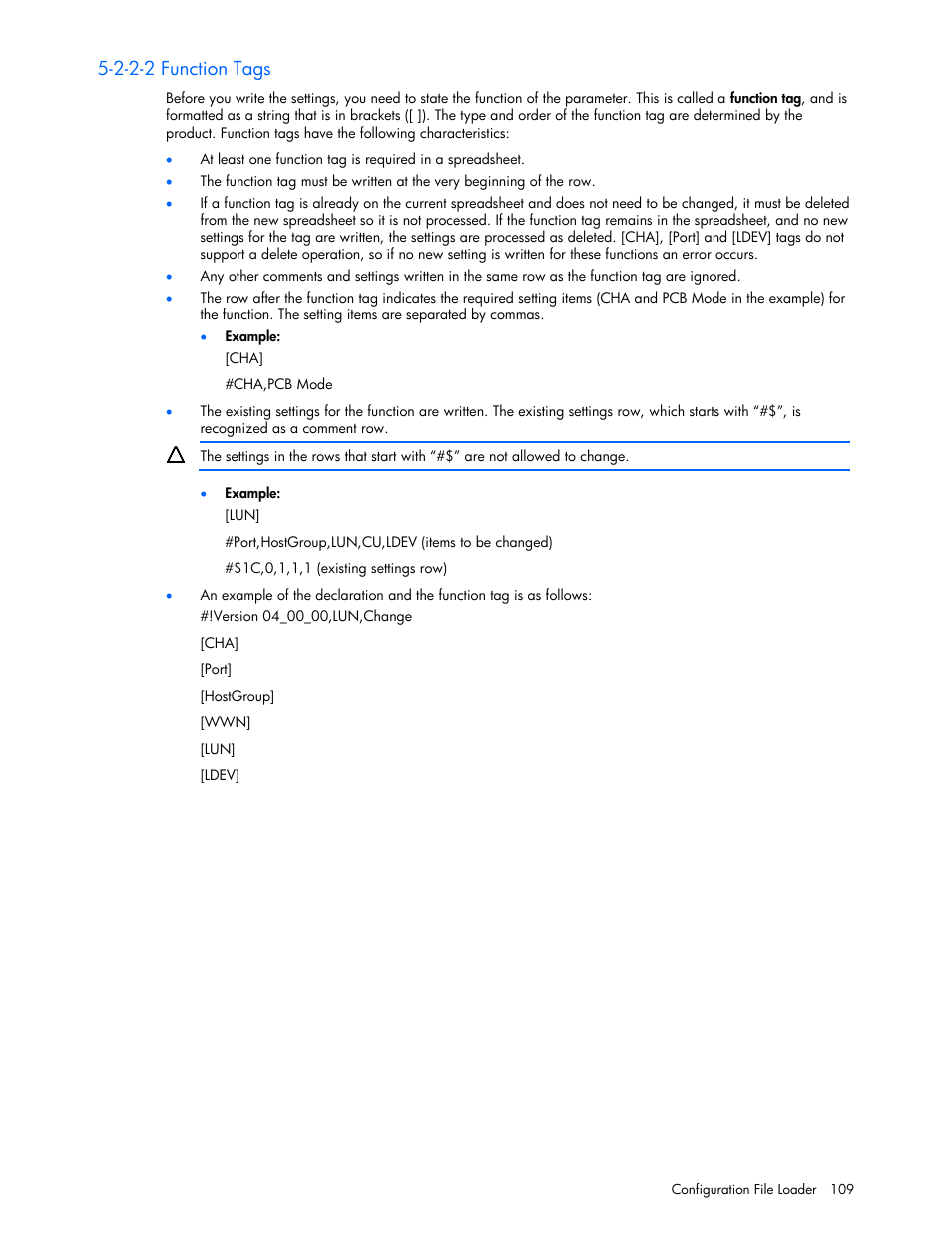 2-2-2 function tags | HP StorageWorks XP Remote Web Console Software User Manual | Page 109 / 131