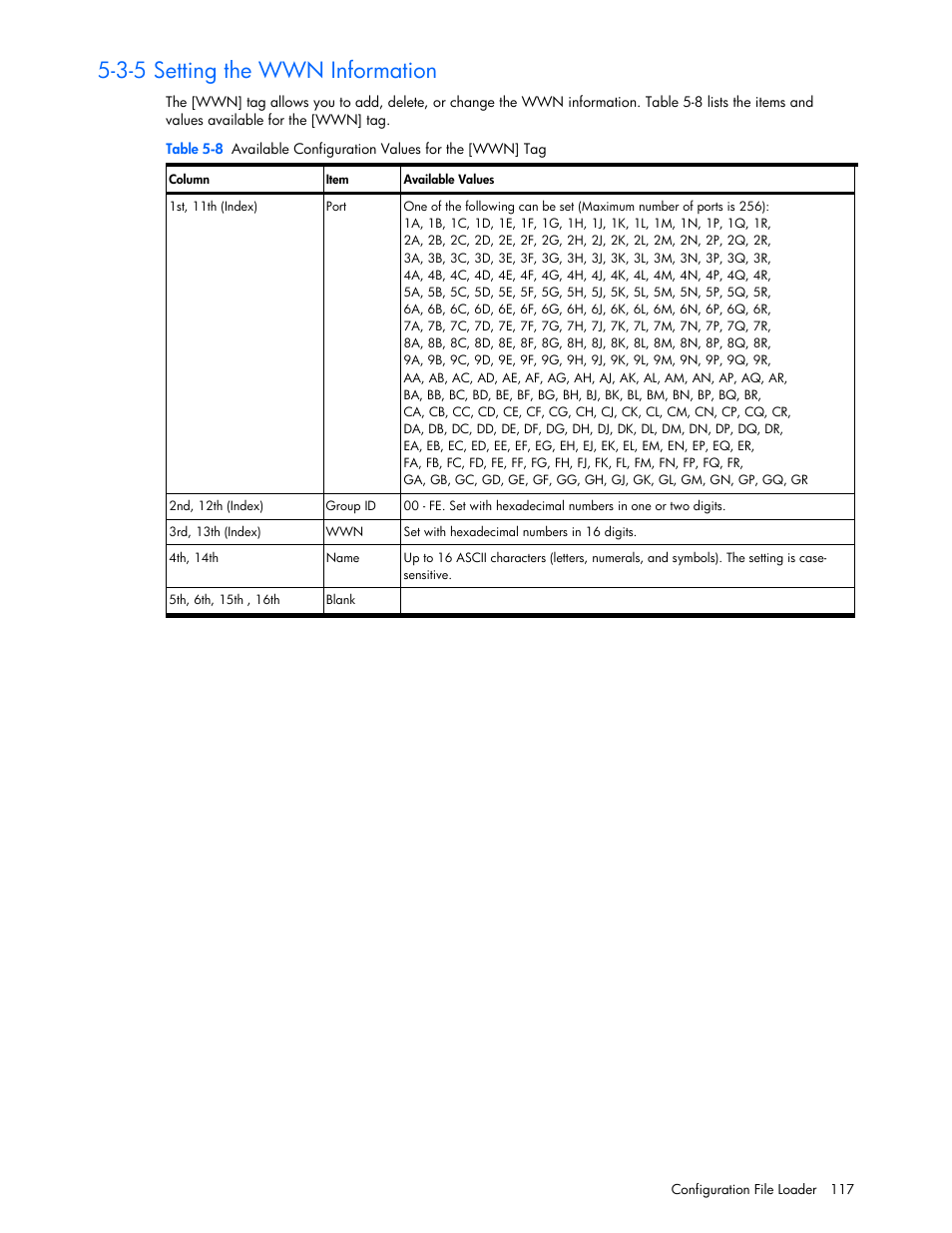 3-5 setting the wwn information | HP StorageWorks XP Remote Web Console Software User Manual | Page 117 / 131