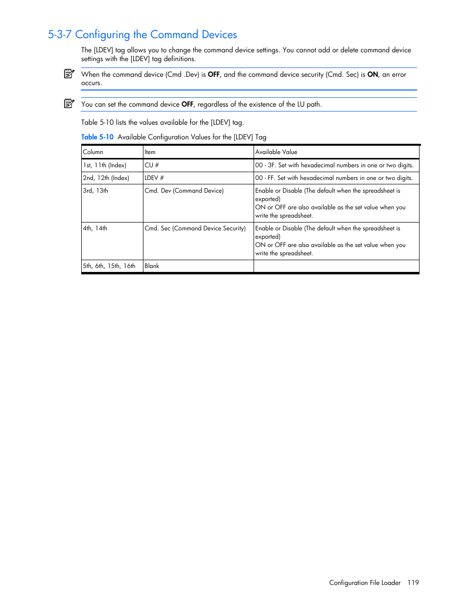 3-7 configuring the command devices | HP StorageWorks XP Remote Web Console Software User Manual | Page 119 / 131