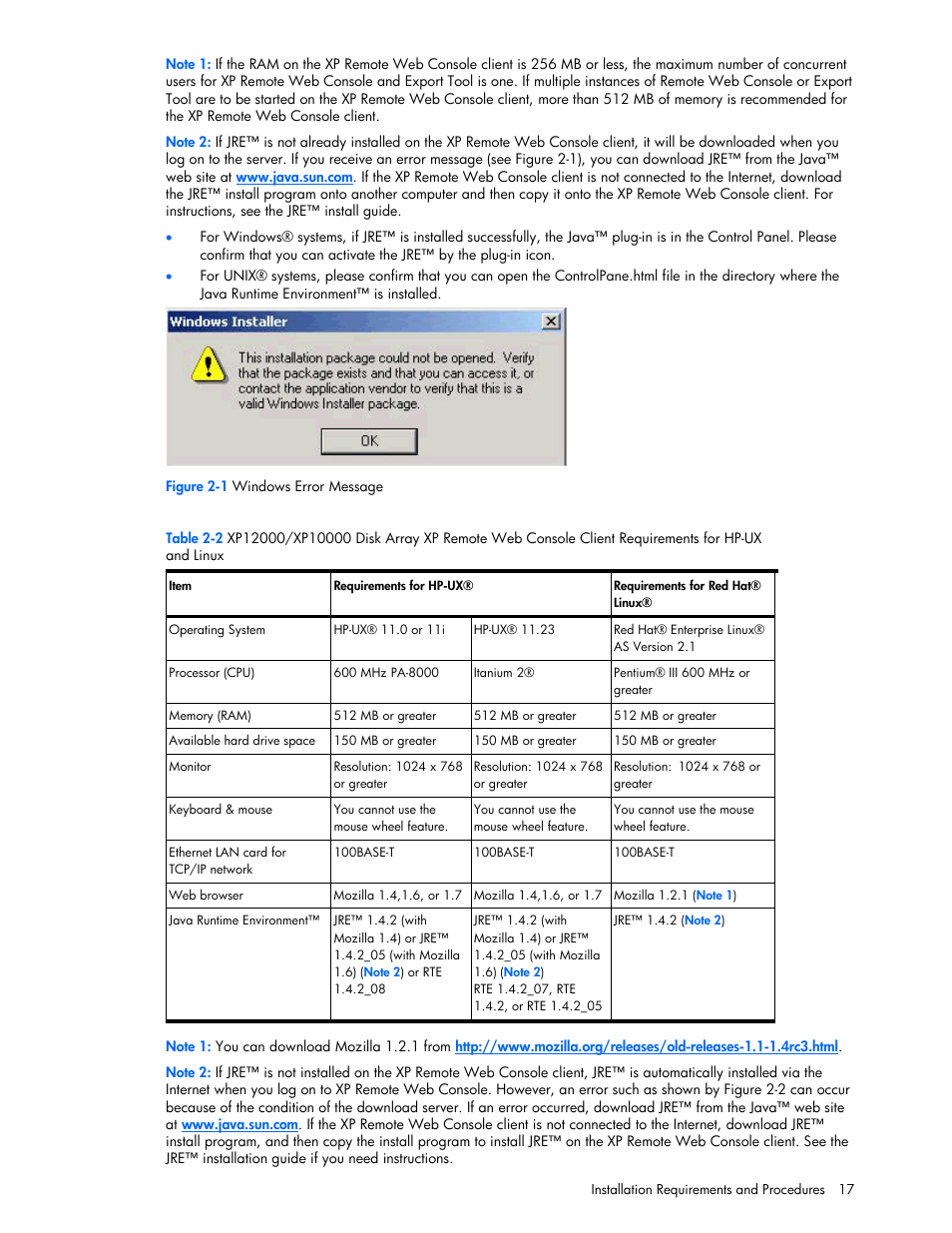 HP StorageWorks XP Remote Web Console Software User Manual | Page 17 / 131