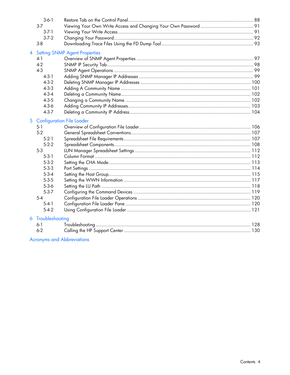 HP StorageWorks XP Remote Web Console Software User Manual | Page 4 / 131