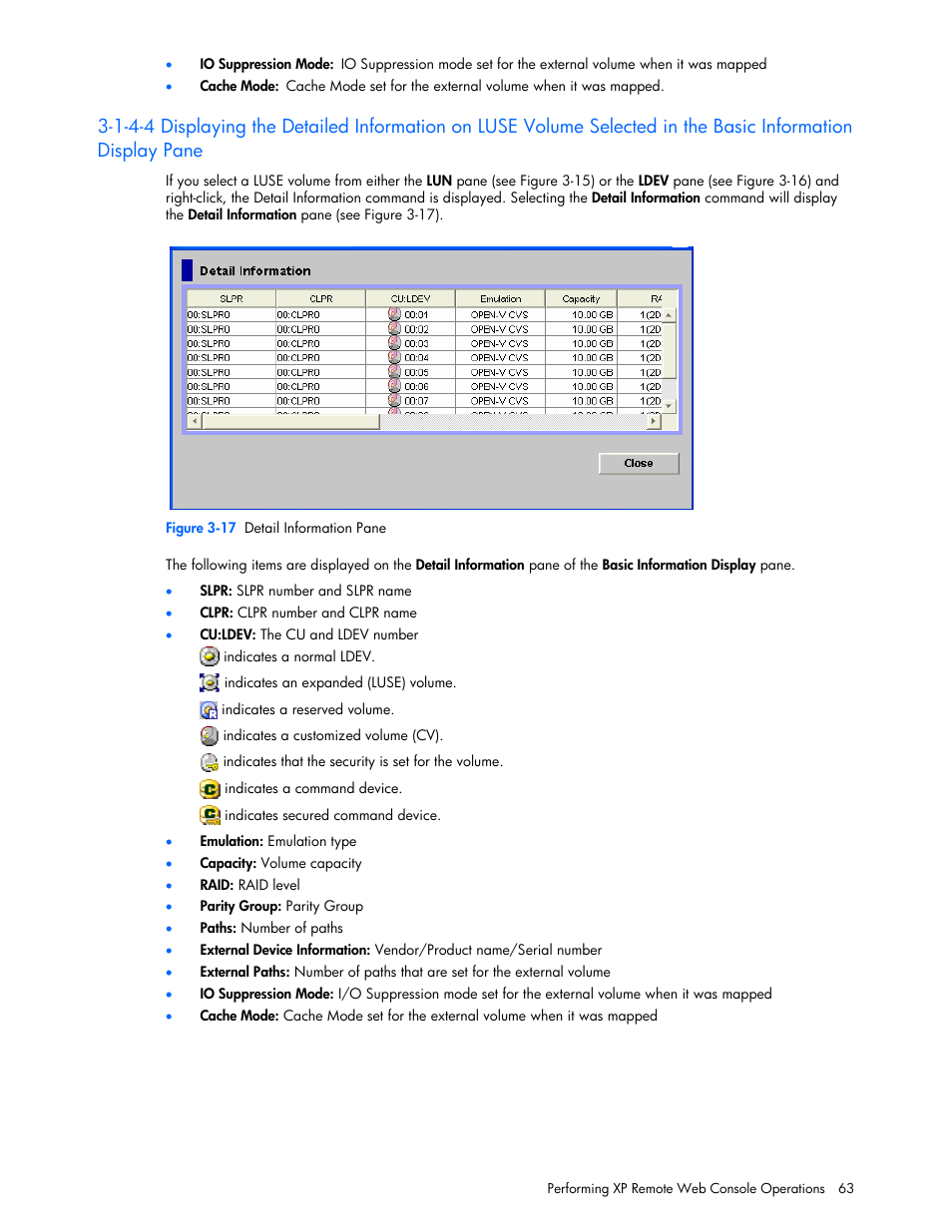 HP StorageWorks XP Remote Web Console Software User Manual | Page 63 / 131