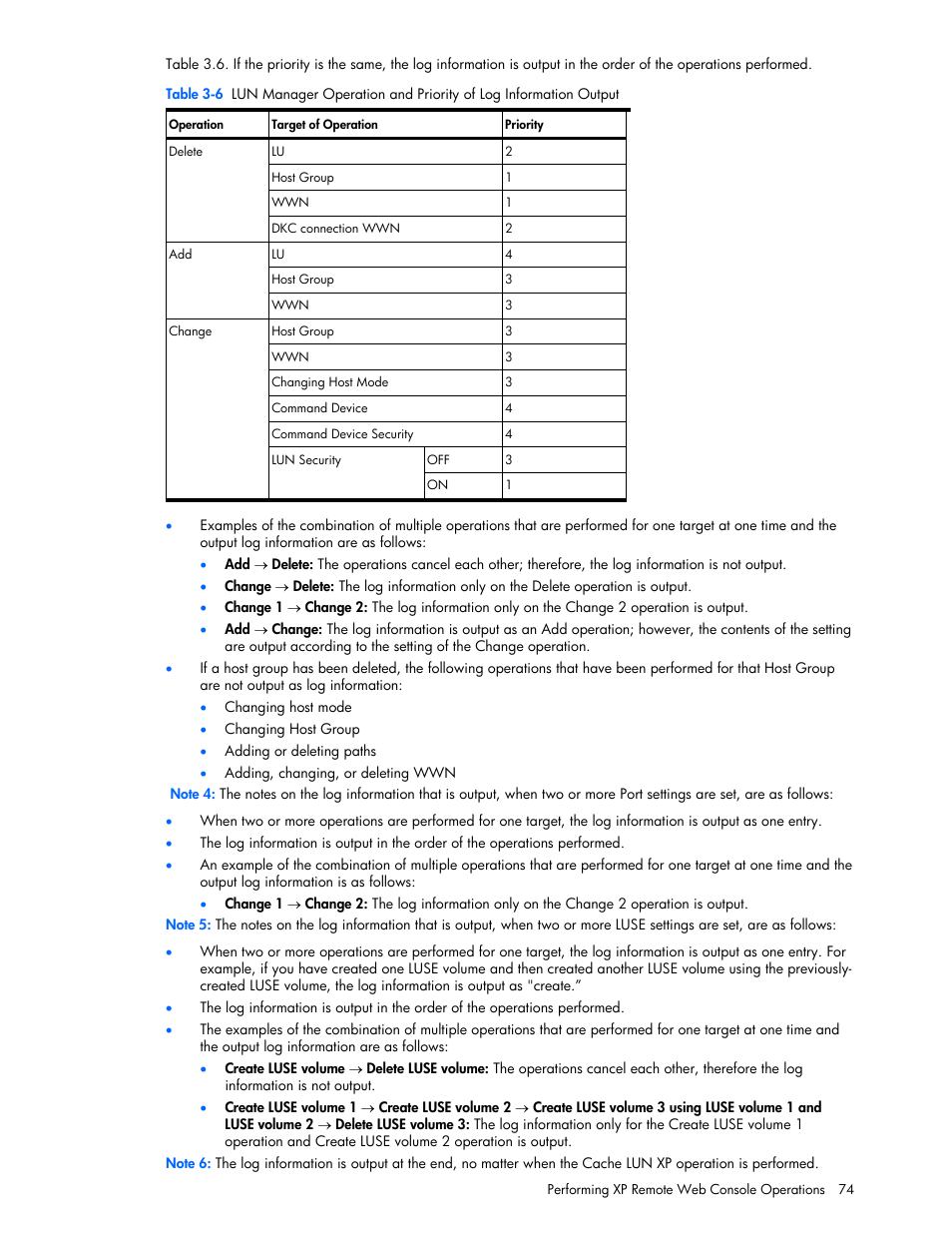 HP StorageWorks XP Remote Web Console Software User Manual | Page 74 / 131