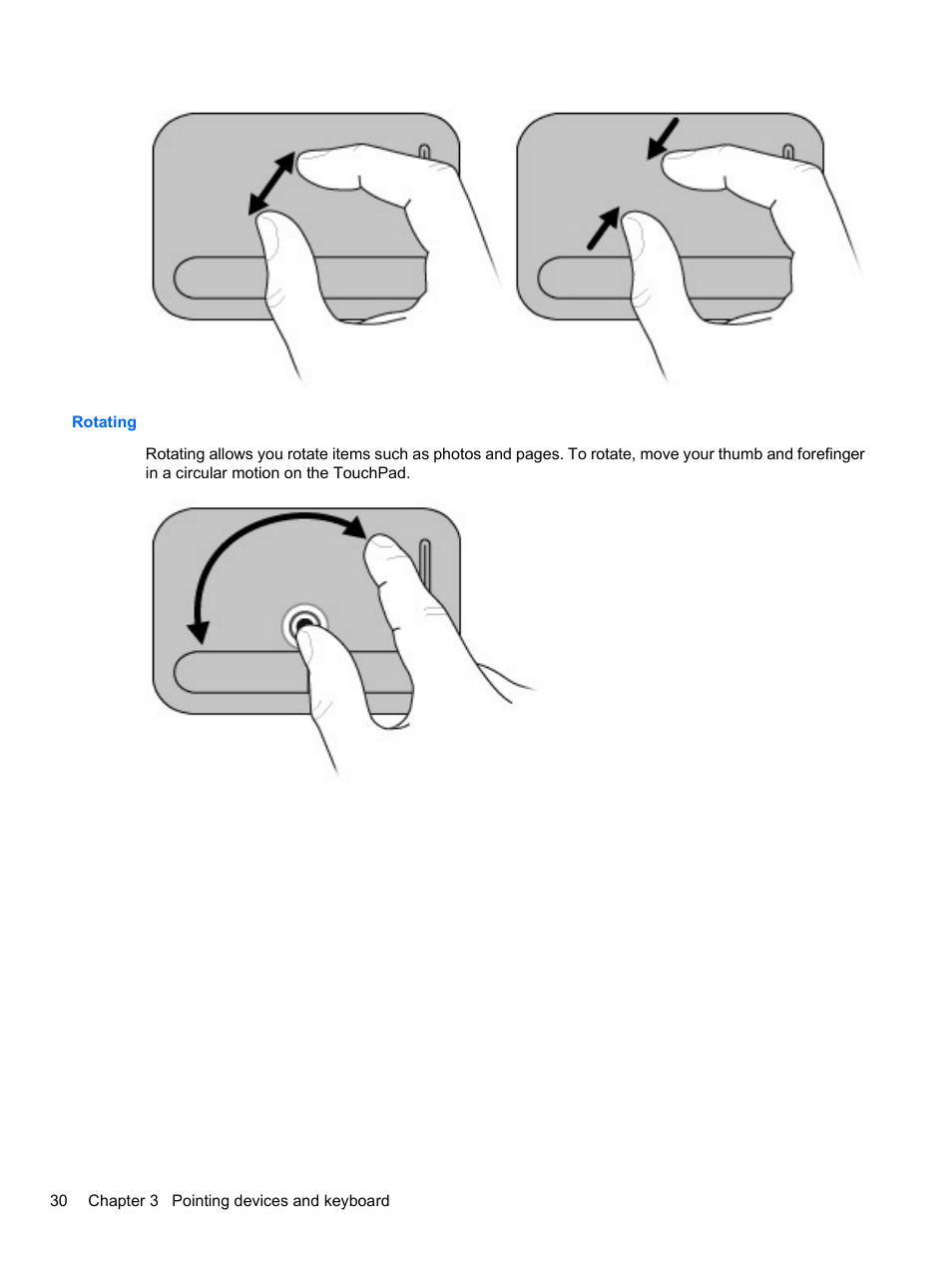 Rotating | HP Pavilion dv3-4001tx Entertainment Notebook PC User Manual | Page 40 / 124