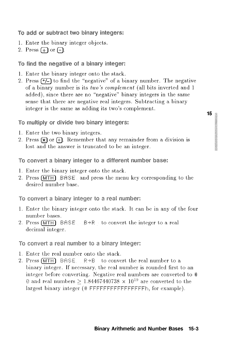 HP 48g Graphing Calculator User Manual | Page 189 / 612