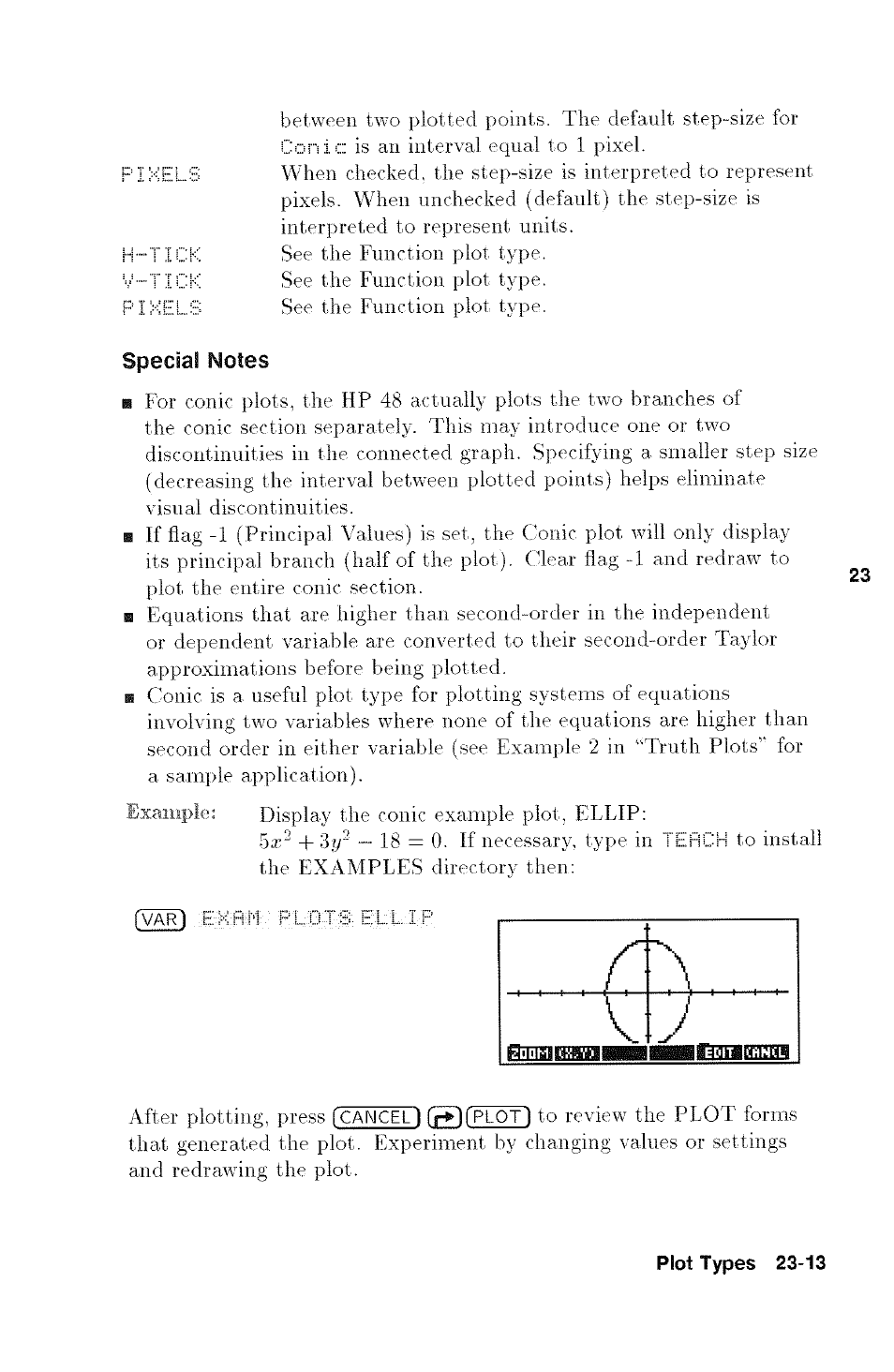 Special notes | HP 48g Graphing Calculator User Manual | Page 313 / 612