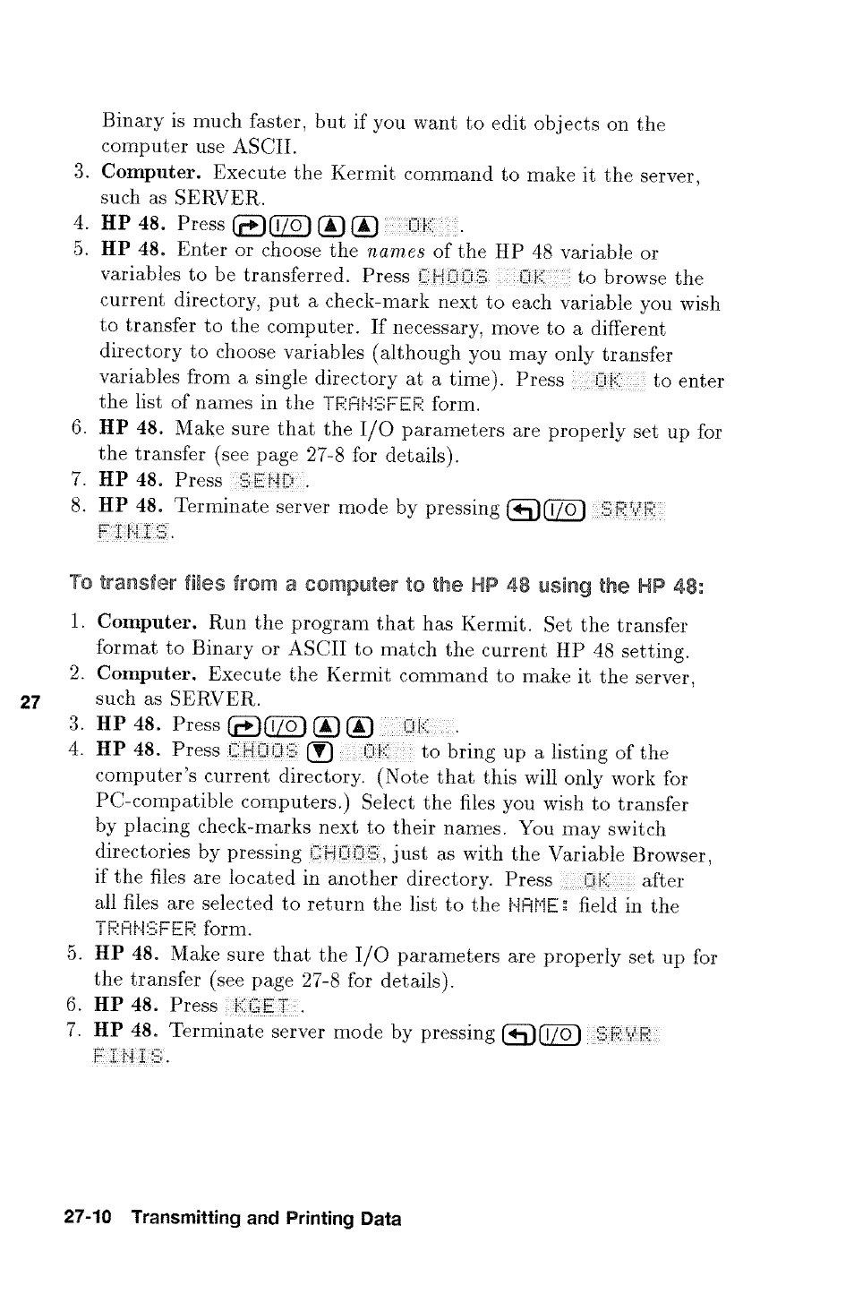 HP 48g Graphing Calculator User Manual | Page 378 / 612