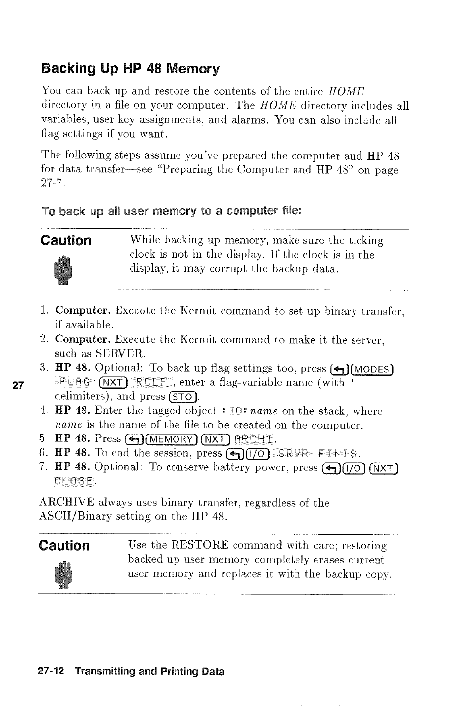 HP 48g Graphing Calculator User Manual | Page 380 / 612