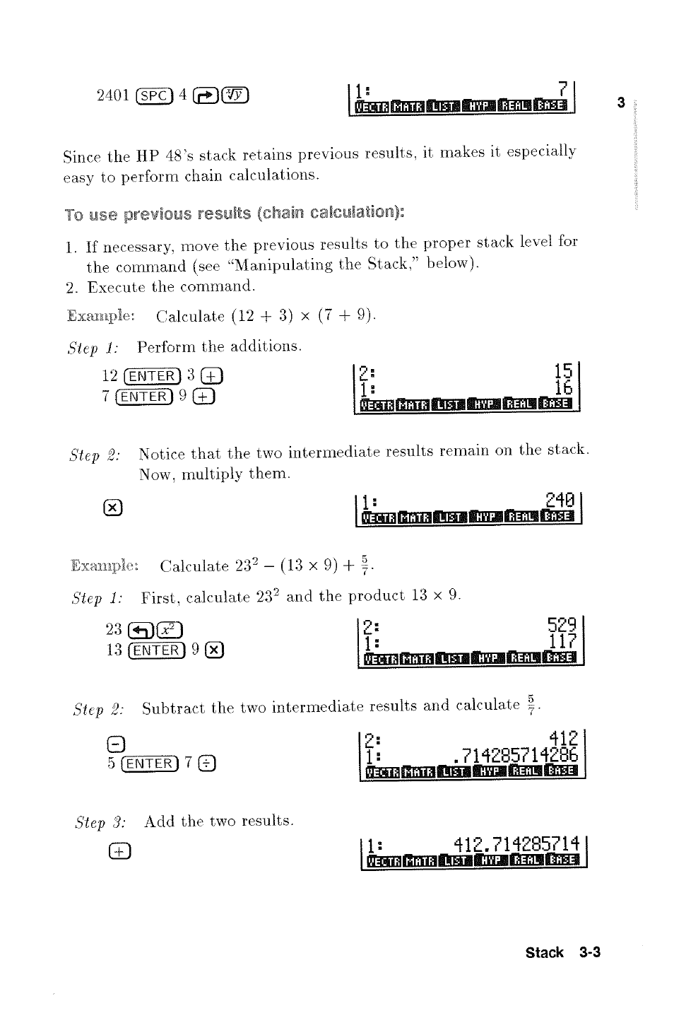 Toaniatsimamaiaiivraii33?nii5;hi | HP 48g Graphing Calculator User Manual | Page 39 / 612