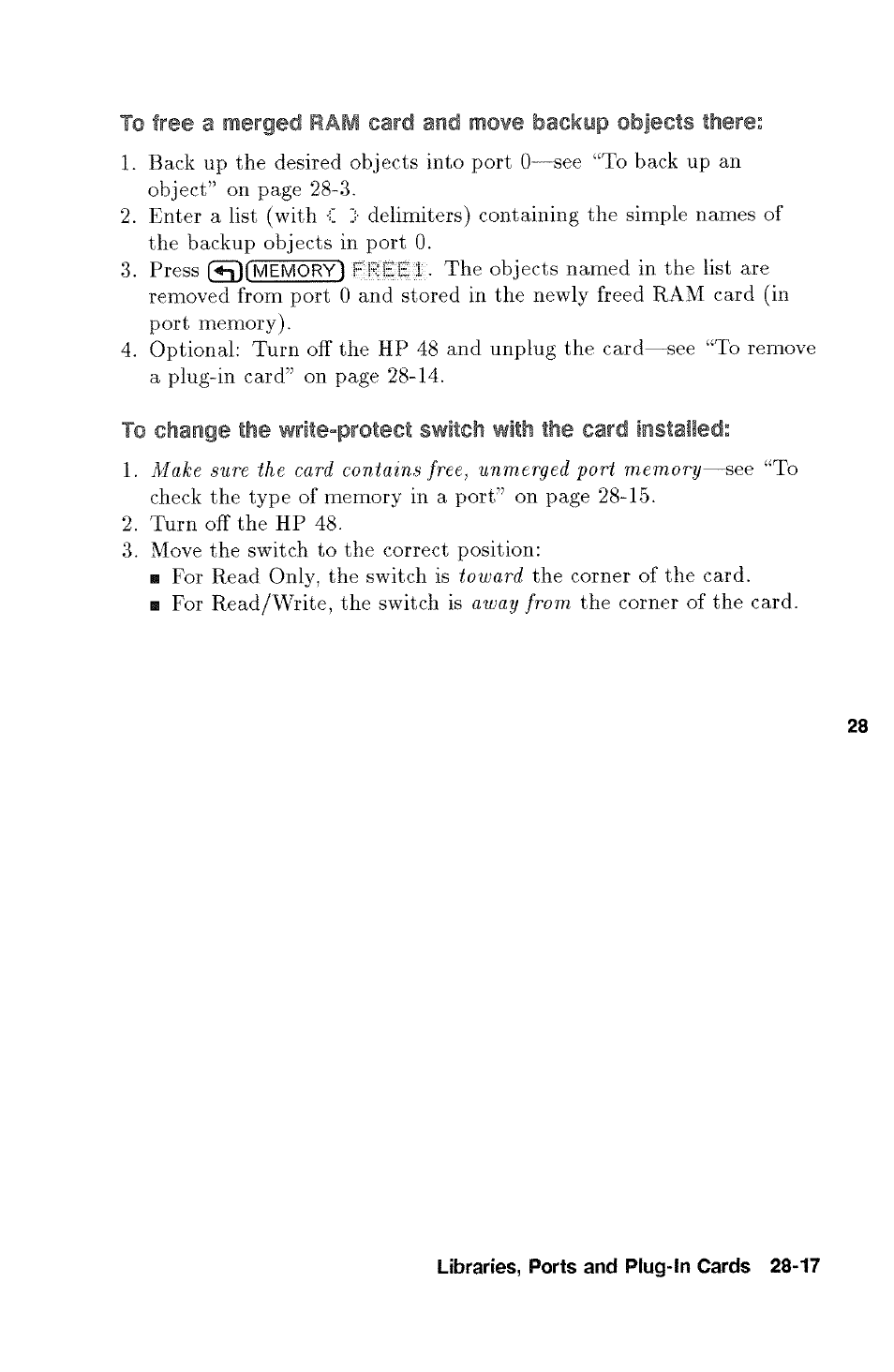 HP 48g Graphing Calculator User Manual | Page 405 / 612