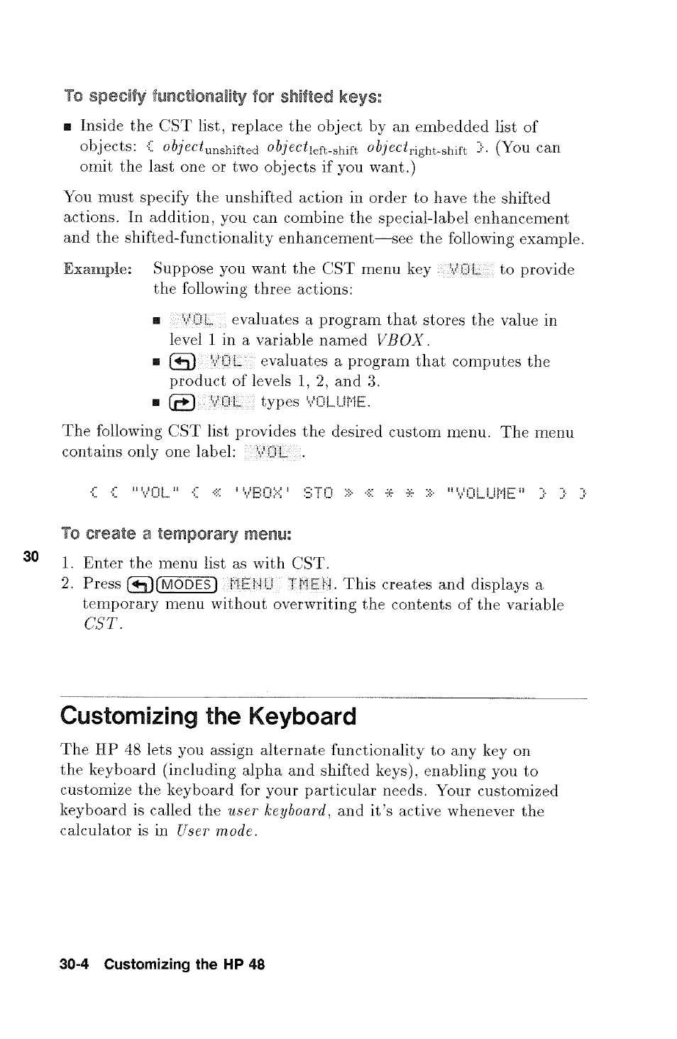 Customizing the keyboard, Customizing the keyboard -4 | HP 48g Graphing Calculator User Manual | Page 432 / 612