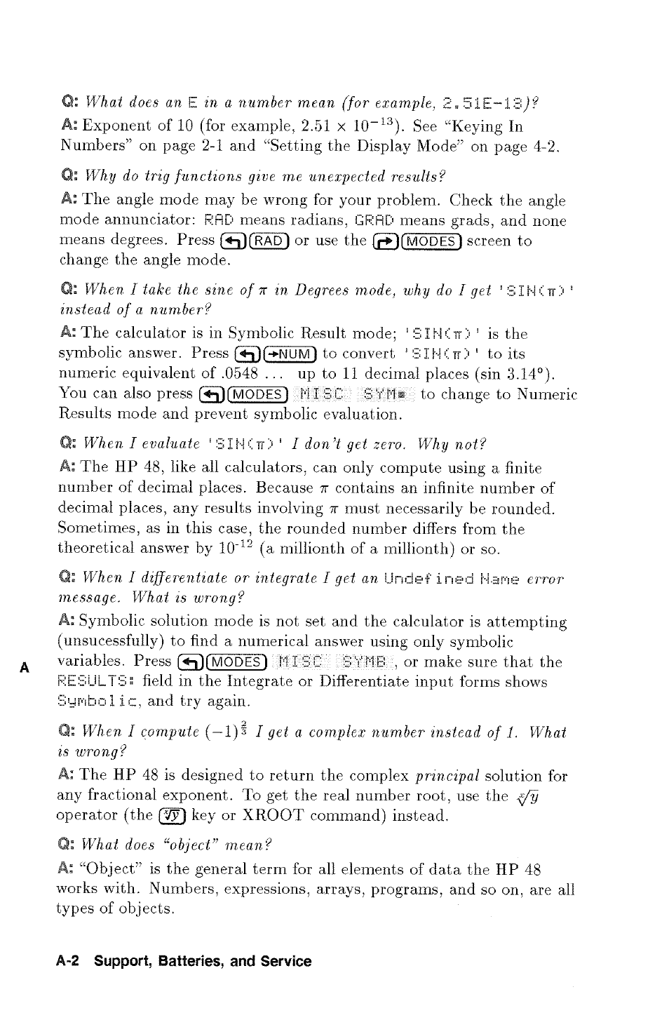 HP 48g Graphing Calculator User Manual | Page 438 / 612
