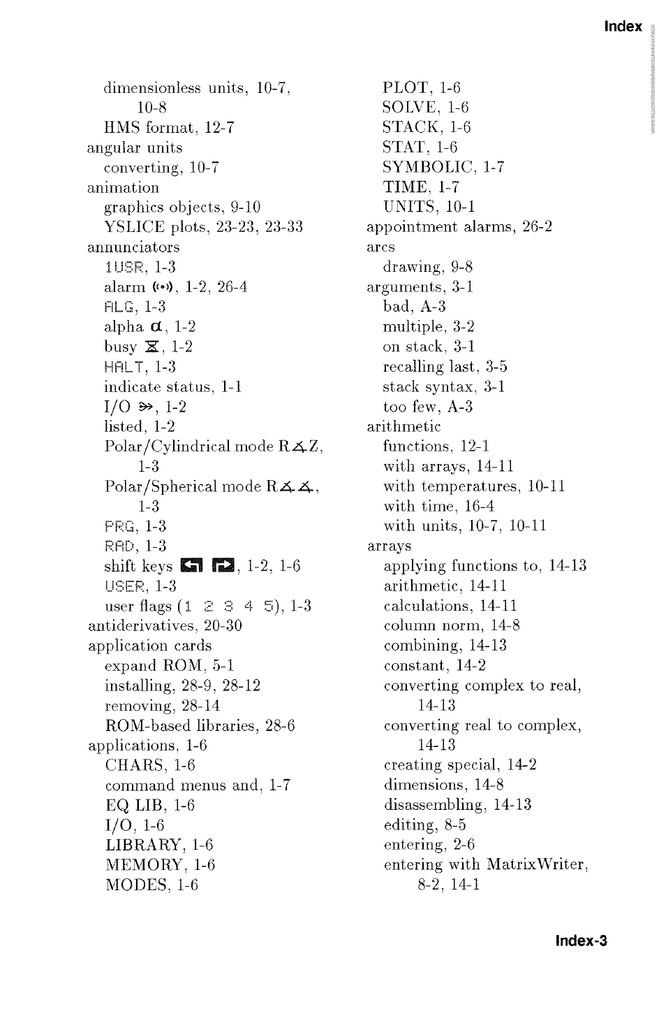 HP 48g Graphing Calculator User Manual | Page 581 / 612