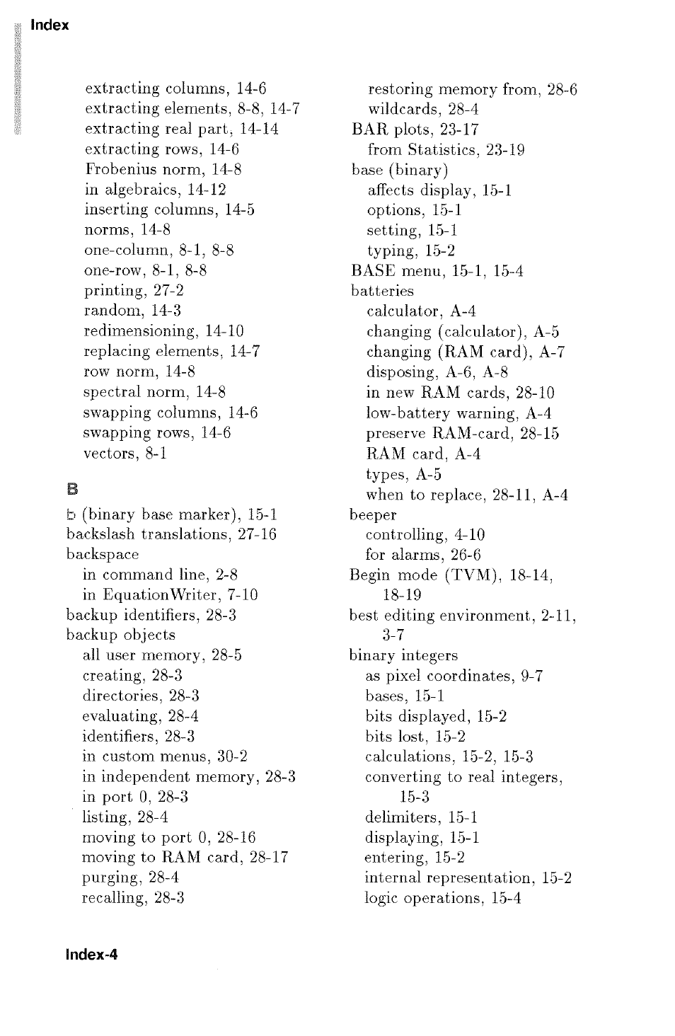 HP 48g Graphing Calculator User Manual | Page 582 / 612
