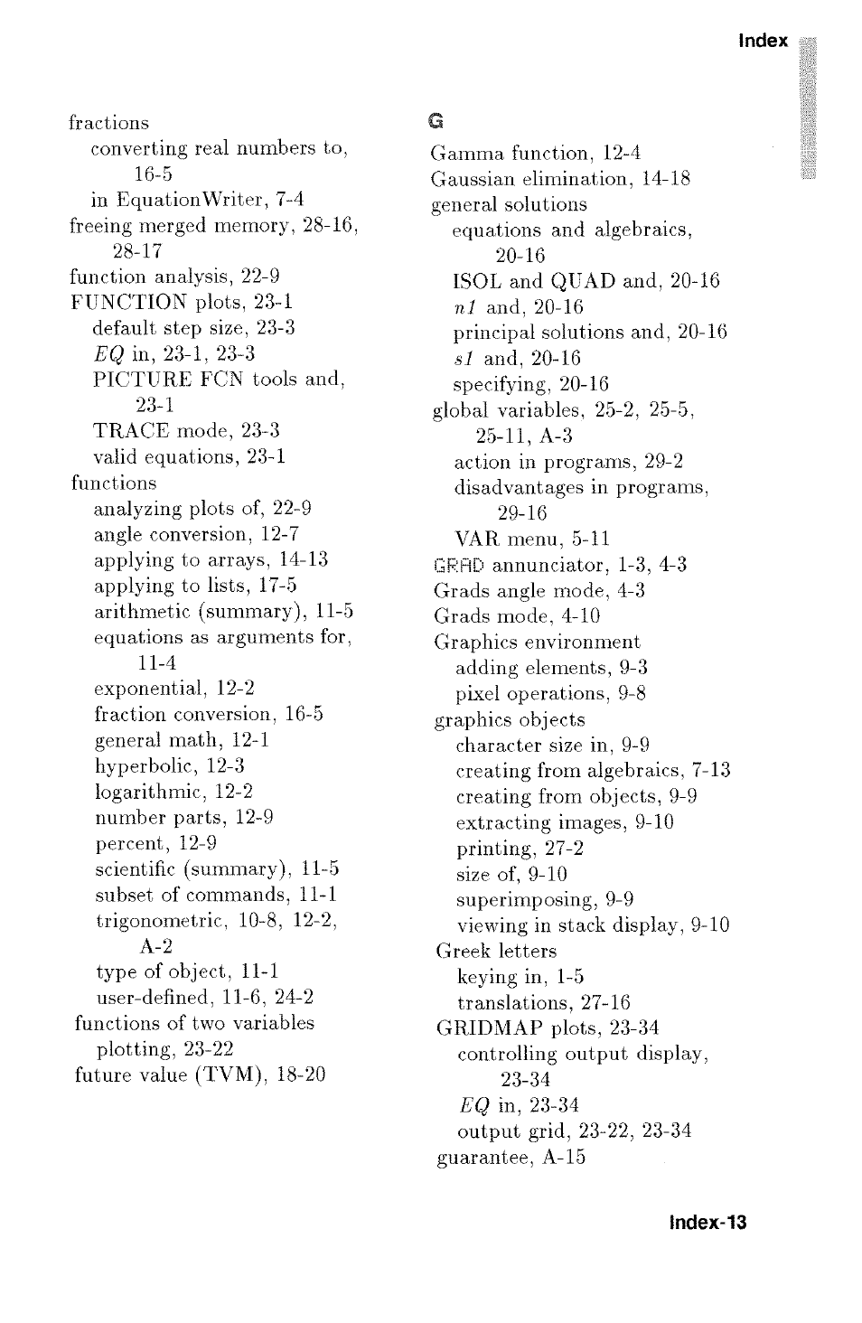 HP 48g Graphing Calculator User Manual | Page 591 / 612