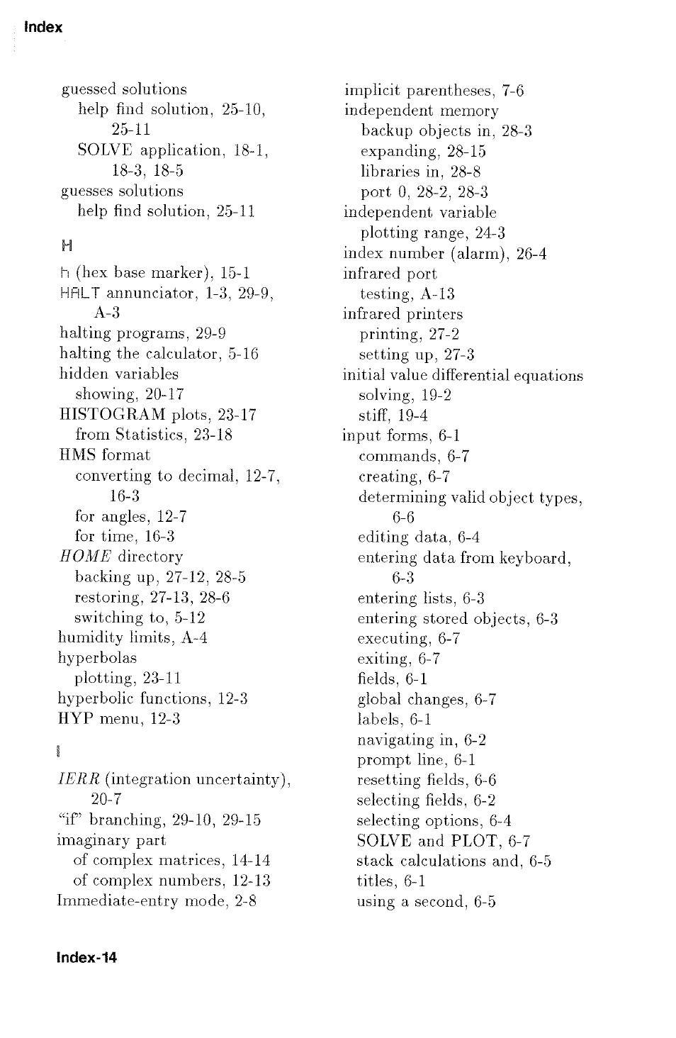 HP 48g Graphing Calculator User Manual | Page 592 / 612