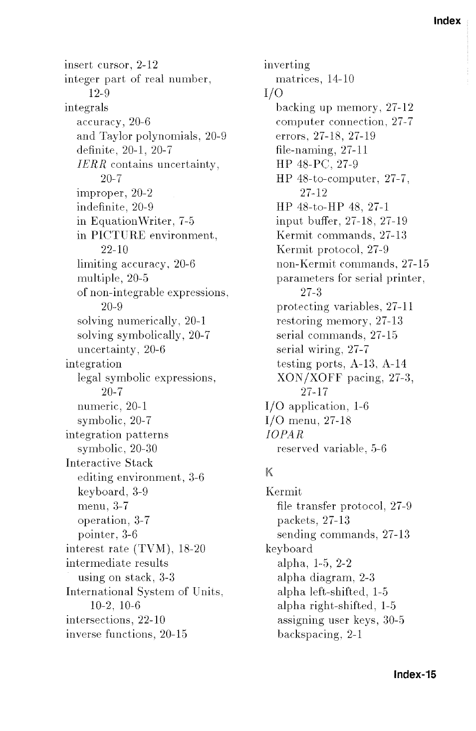 HP 48g Graphing Calculator User Manual | Page 593 / 612