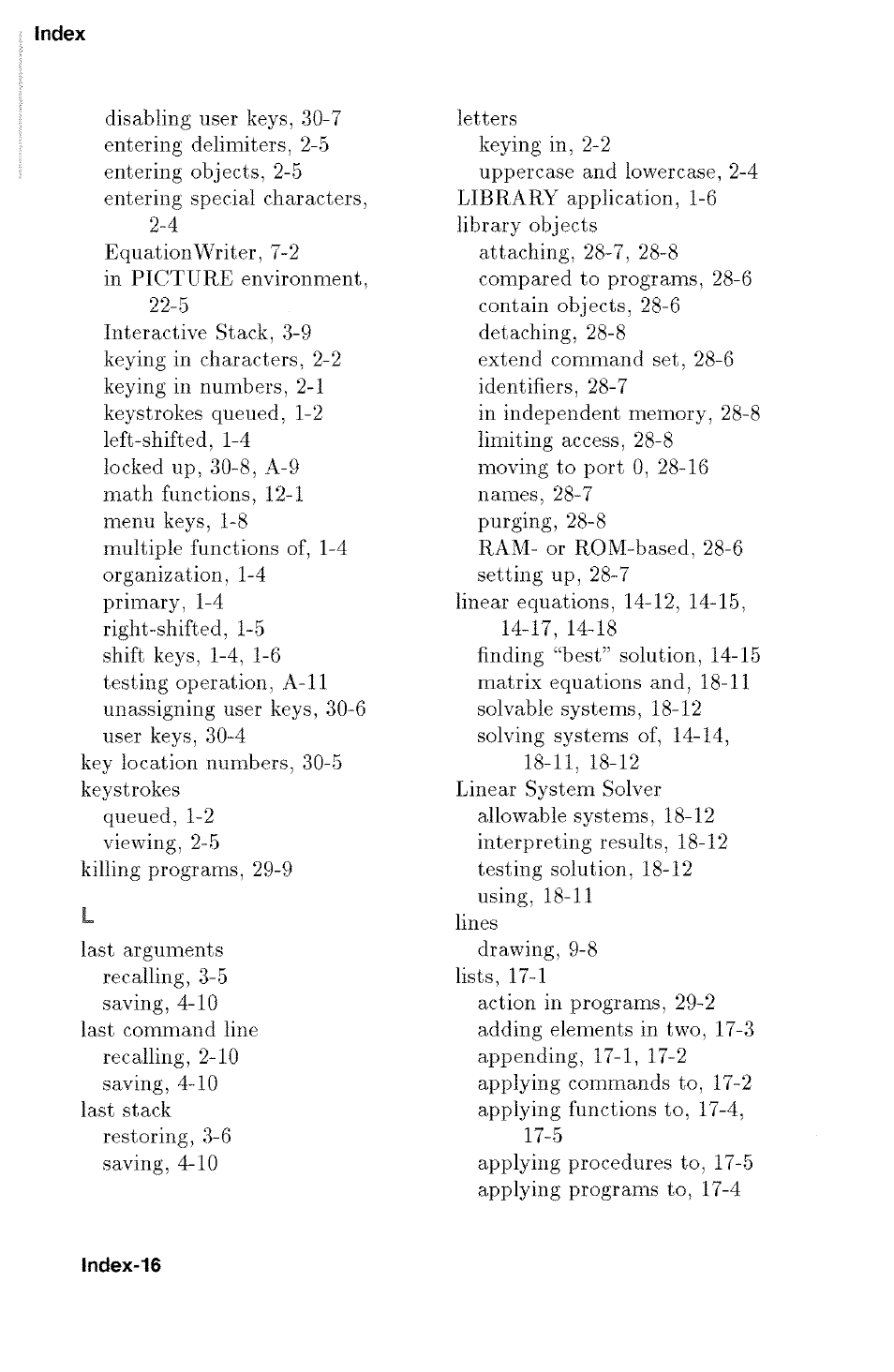 HP 48g Graphing Calculator User Manual | Page 594 / 612