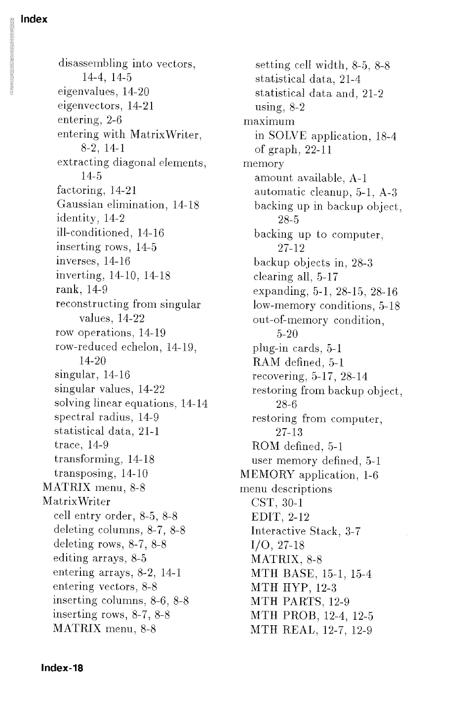 HP 48g Graphing Calculator User Manual | Page 596 / 612