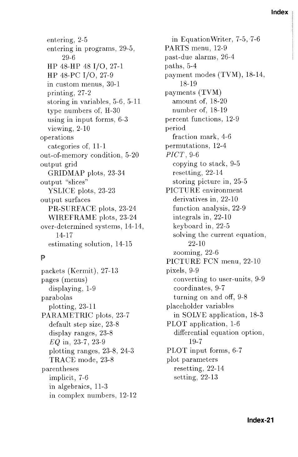 HP 48g Graphing Calculator User Manual | Page 599 / 612