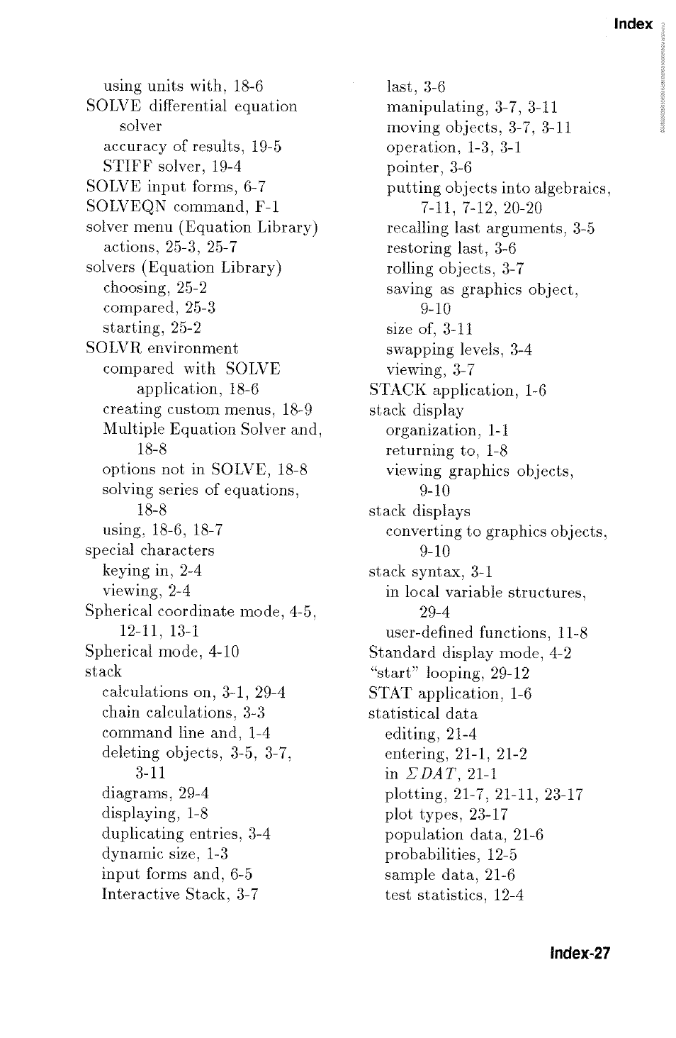 HP 48g Graphing Calculator User Manual | Page 605 / 612