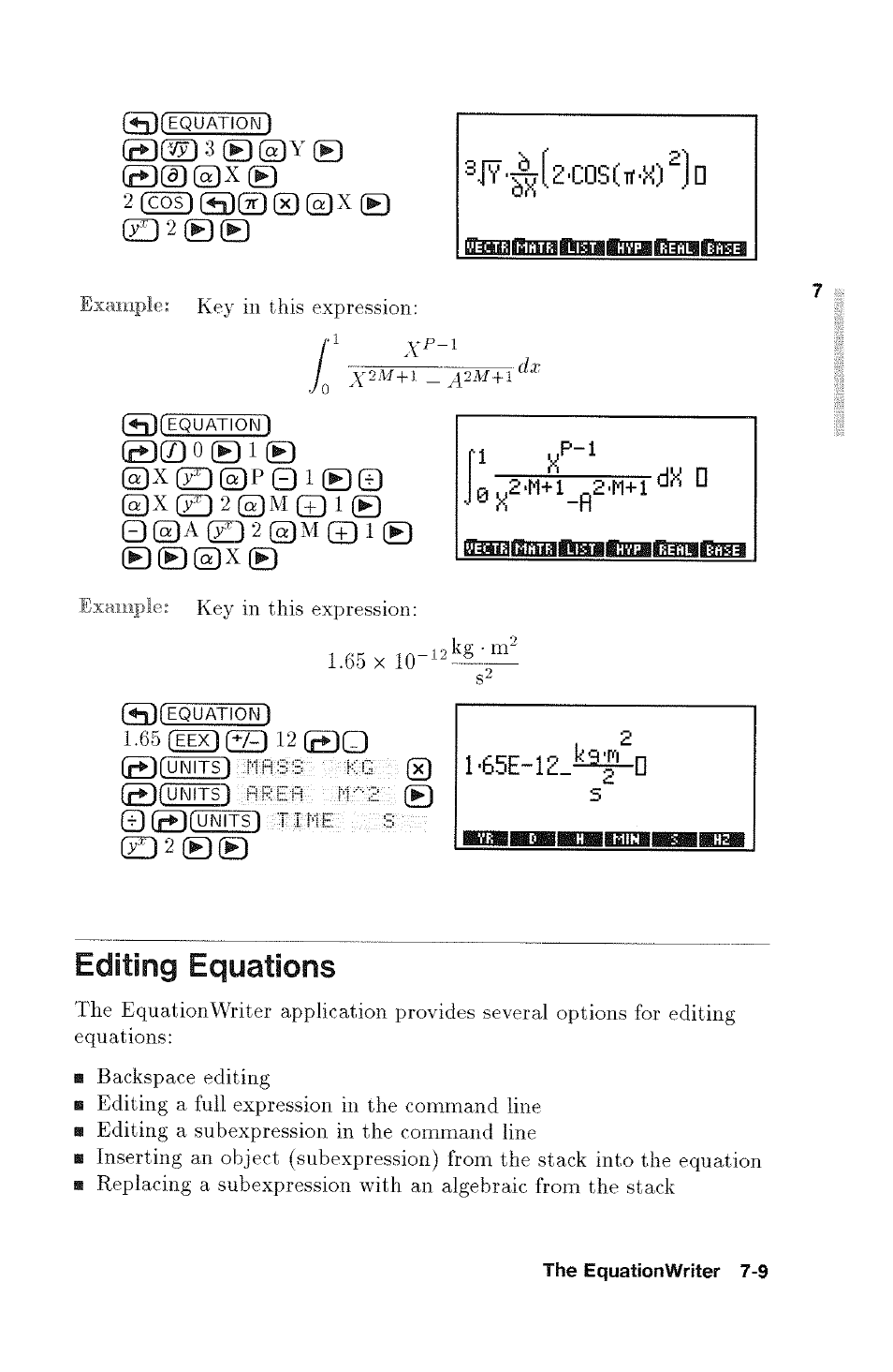 Editing equations, Viewing equations -4, Zd 2 | HP 48g Graphing Calculator User Manual | Page 95 / 612