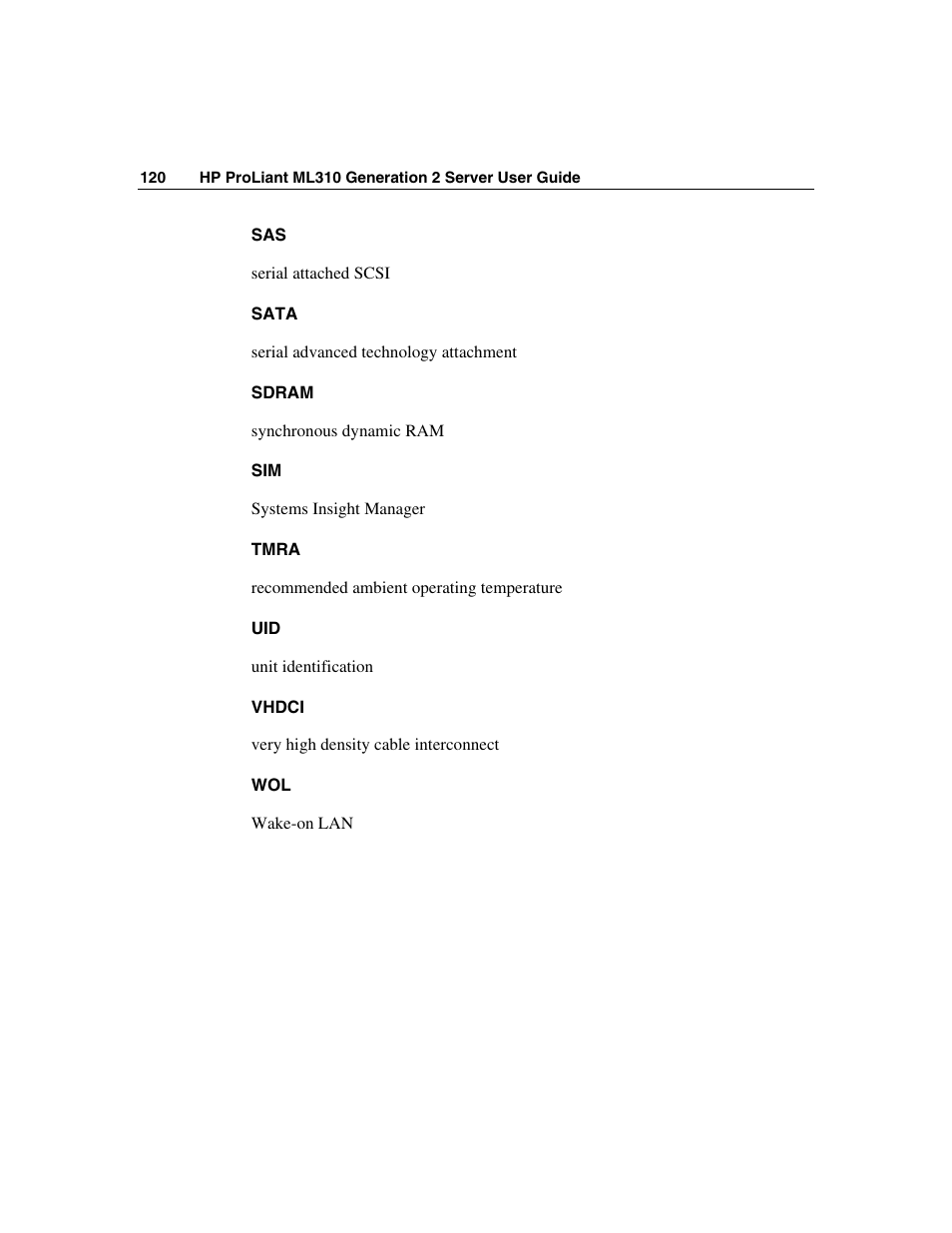 HP ProLiant ML310 G2 Server User Manual | Page 120 / 124